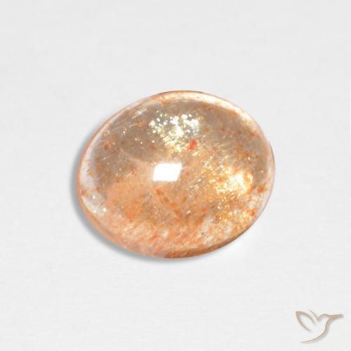 Pietra solare Arancione chiaro naturale da 1.82 ct, Ovale, Traslucido