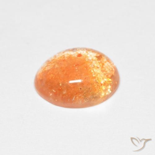Pietra solare Arancione chiaro naturale da 1.82 ct, Ovale, Traslucido