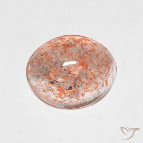 1.91ct Naturale Arancione chiaro Pietra solare, Ovale, Traslucido