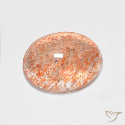 1.68ct Naturale zenzero arancia Pietra solare, Ovale, Traslucido