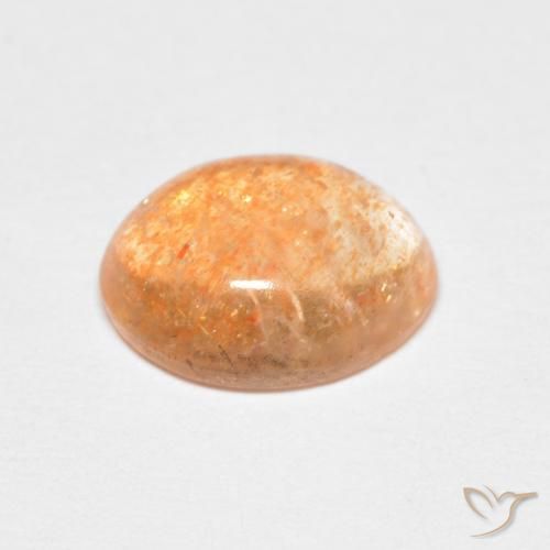 Pietra solare Medium Light-Orange naturale da 2.01 ct, Ovale, Traslucido