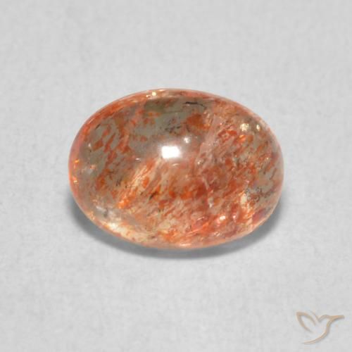 1.17ct Naturale zenzero arancia Pietra solare, Ovale, Traslucido
