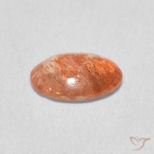Pietra solare Pompelmo Arancia naturale da 0.86 ct, Ovale, Traslucido