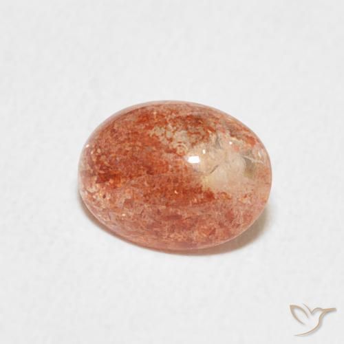 Pietra solare Arancio Medio naturale da 1.04 ct, Ovale, Traslucido