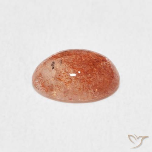 Pietra solare Arancio Medio naturale da 1.04 ct, Ovale, Traslucido