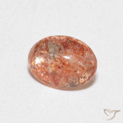 Pietra solare Pompelmo Arancia naturale da 0.91 ct, Ovale, Traslucido