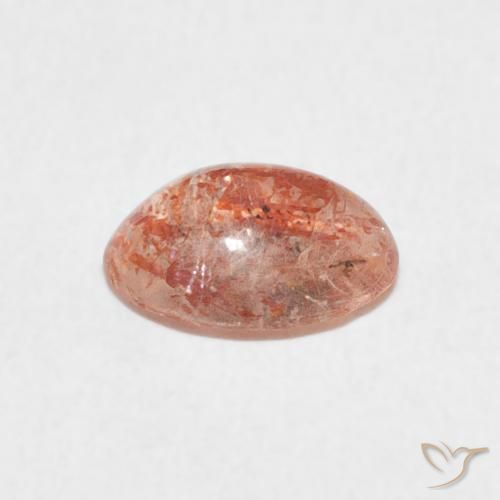 Pietra solare Arancio caldo naturale da 0.99 ct, Ovale, Traslucido