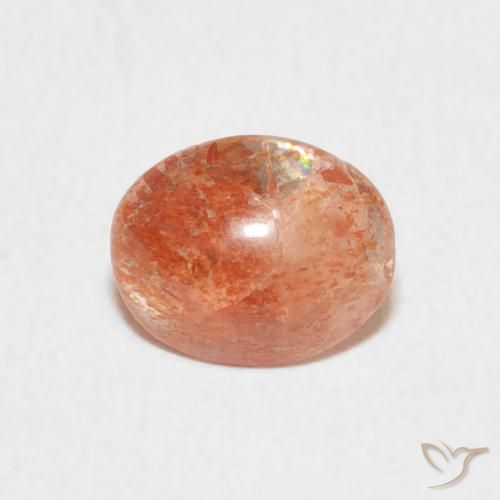 0.93ct Naturale Arancio Medio Pietra solare, Ovale, Traslucido