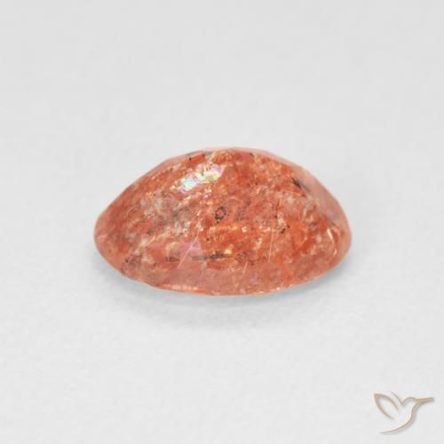 Pietra solare Pompelmo Arancia naturale da 1.14 ct, Ovale, Traslucido