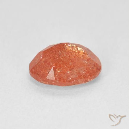 Pietra solare Pompelmo Arancia naturale da 1.22 ct, Ovale, Traslucido