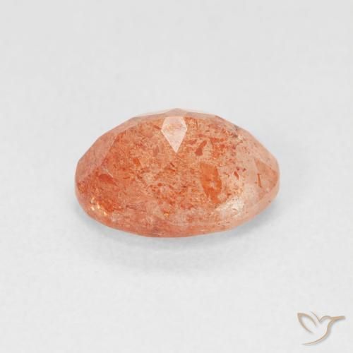 Pietra solare Pompelmo Arancia naturale da 1.40 ct, Ovale, Traslucido
