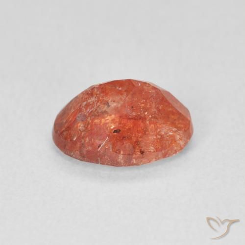 Pietra solare Pompelmo Arancia naturale da 1.20 ct, Ovale, Traslucido
