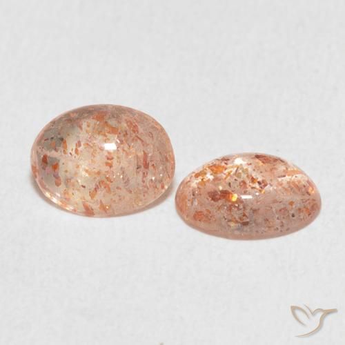Gemme di Pietra solare Pesca naturale da 1.93 ct, Ovale, Traslucido