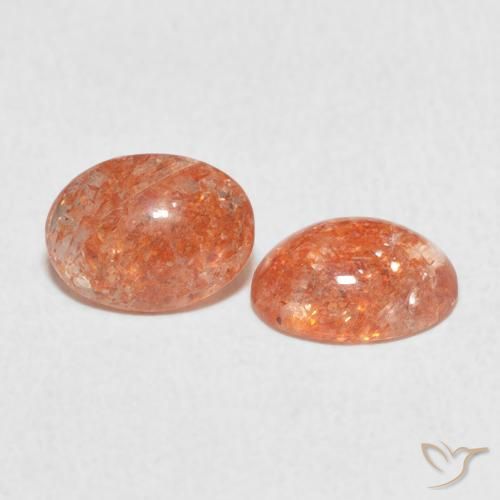 Gemme di Pietra solare zenzero arancia naturale da 1.93 ct, Ovale, Traslucido
