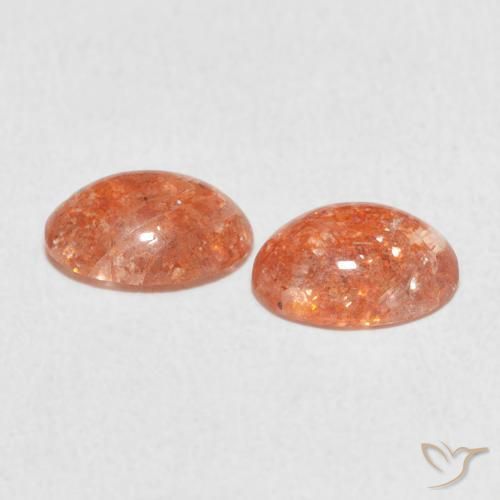 Gemme di Pietra solare zenzero arancia naturale da 1.93 ct, Ovale, Traslucido