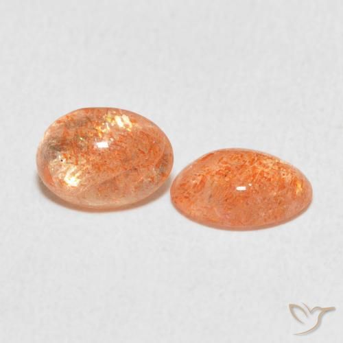 Gemme di Pietra solare zenzero arancia naturale da 1.78 ct, Ovale, Traslucido