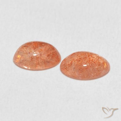 Gemme di Pietra solare zenzero arancia naturale da 1.78 ct, Ovale, Traslucido