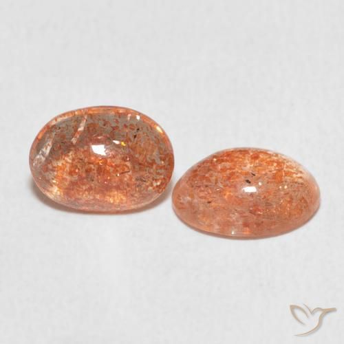 Gemme di Pietra solare zenzero arancia naturale da 2.15 ct, Ovale, Traslucido