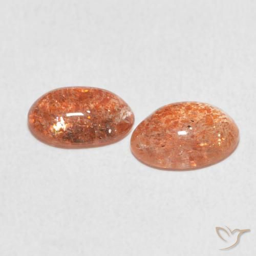 Gemme di Pietra solare zenzero arancia naturale da 2.15 ct, Ovale, Traslucido