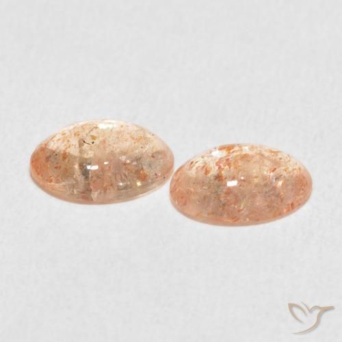 Gemme di Pietra solare Arancio tigre chiaro naturale da 1.81 ct, Ovale, Traslucido