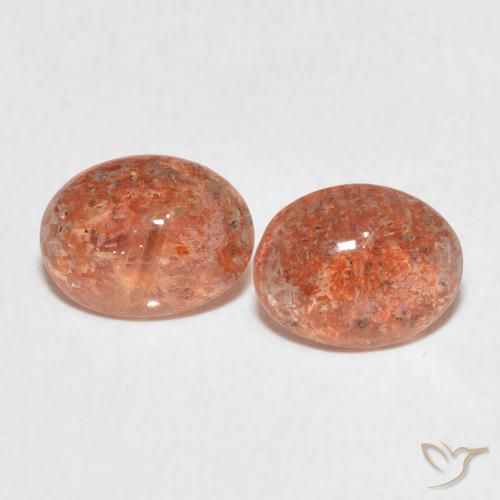 2.05ctw Naturale Arancio Medio Pietra solare, Ovale, Traslucido