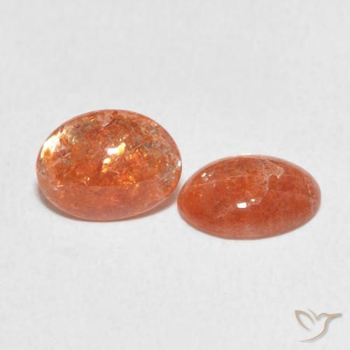 Gemme di Pietra solare Pompelmo Arancia naturale da 1.80 ct, Ovale, Traslucido