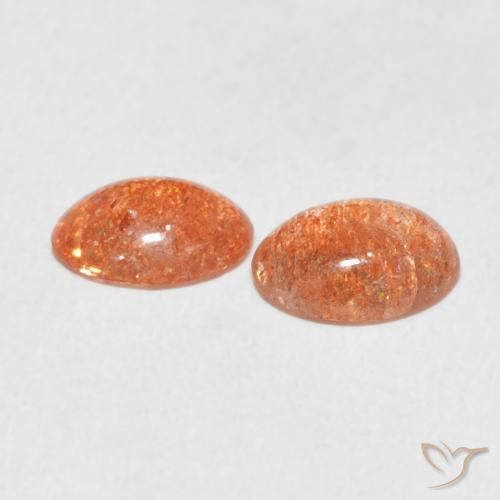 Gemme di Pietra solare Pompelmo Arancia naturale da 1.69 ct, Ovale, Traslucido