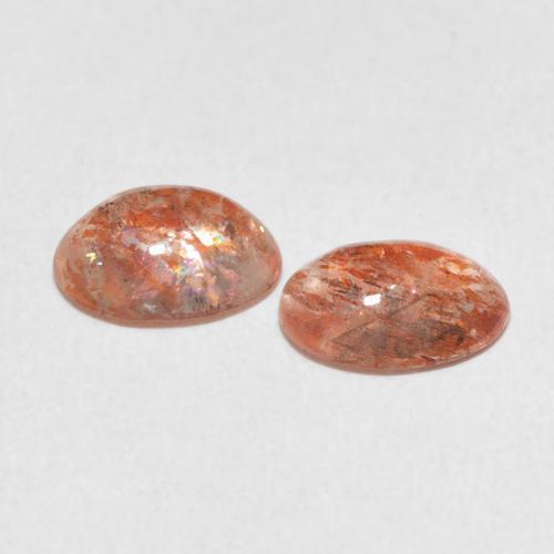 Gemme di Pietra solare Pompelmo Arancia naturale da 1.89 ct, Ovale, Traslucido
