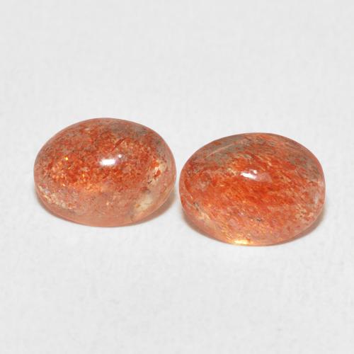 1.82ctw Naturale Arancio Medio Pietra solare, Ovale, Traslucido