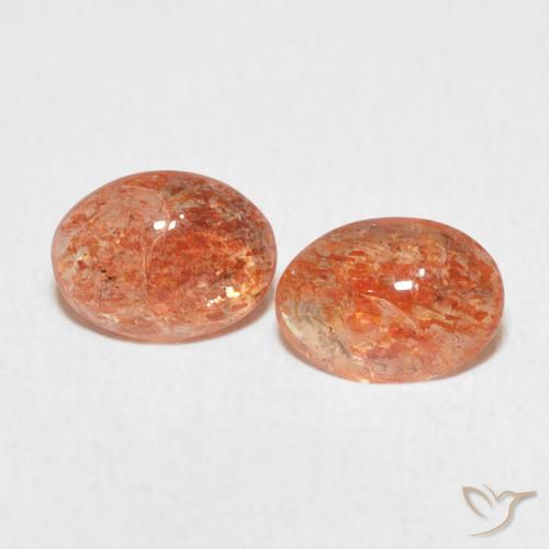 1.60ctw Naturale Arancio Medio Pietra solare, Ovale, Traslucido