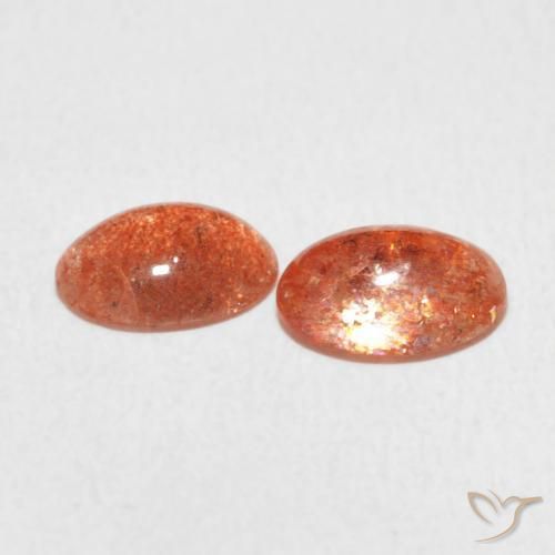 Gemme di Pietra solare Pompelmo Arancia naturale da 1.80 ct, Ovale, Traslucido