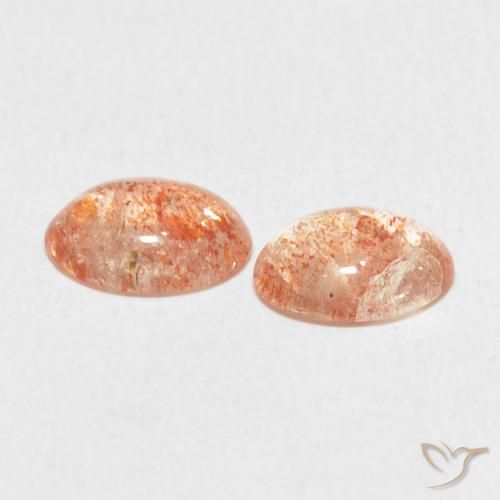 Gemme di Pietra solare Arancione chiaro naturale da 1.74 ct, Ovale, Traslucido