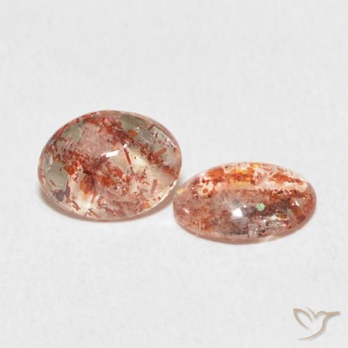 Gemme di Pietra solare Arancio Medio naturale da 1.77 ct, Ovale, Traslucido