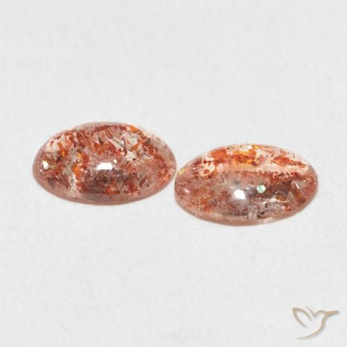 Gemme di Pietra solare Arancio Medio naturale da 1.77 ct, Ovale, Traslucido