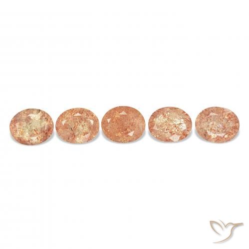 23.13ctw Arancio tigre chiaro Pietra solare, Ovale, Trasparente