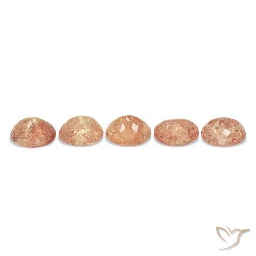 Gemme di Pietra solare Arancio tigre chiaro naturale da 23.13 ct, Ovale, Trasparente