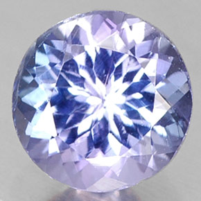 Tanzanite naturale blu da 0,75 ct, taglio rotondo, VS