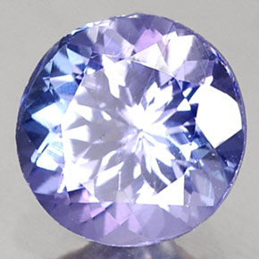 Tanzanite naturale blu da 0,75 ct, taglio rotondo, VS