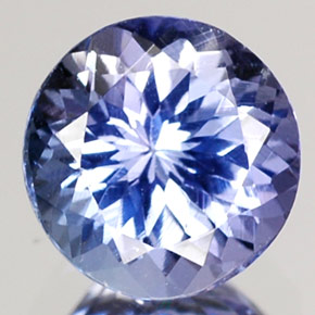 Tanzanite blu naturale da 0,98 ct, taglio rotondo, VVS-VS
