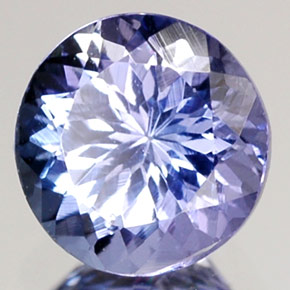 Tanzanite blu naturale da 0,98 ct, taglio rotondo, VVS-VS
