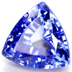 Tanzanite naturale blu da 1,31 ct, trillion, VVS-VS