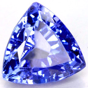 Tanzanite naturale blu da 1,31 ct, trillion, VVS-VS