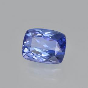 Tanzanite naturale blu da 1,63 ct, taglio a cuscino, VS