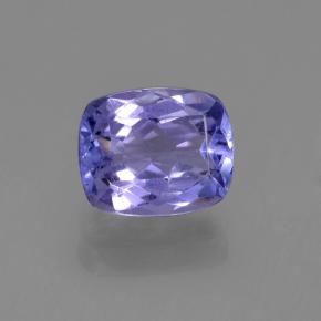Tanzanite naturale blu da 1,37 ct, taglio a cuscino, VVS