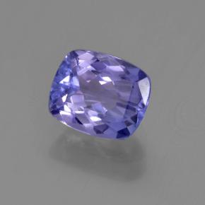 Tanzanite naturale blu da 1,37 ct, taglio a cuscino, VVS