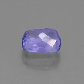 Tanzanite naturale blu da 1,37 ct, taglio a cuscino, VVS