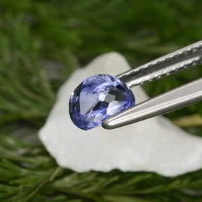Tanzanite naturale blu da 1,13 ct, taglio a cuscino, VVS