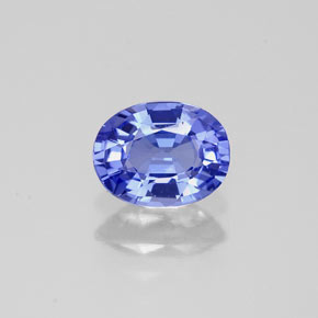 Tanzanite naturale viola da 0,77 ct, taglio ovale, VVS