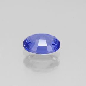 Tanzanite naturale viola da 0,77 ct, taglio ovale, VVS