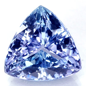 Tanzanite Viola Blu naturale da 1.25 ct, Taglio trillion, VVS-VS